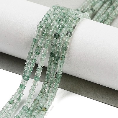 Natural Green Strawberry Quartz Beads Strands G-H042-B11-01B-1