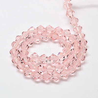 Imitate Austrian Crystal Bicone Glass Beads Strands LS-GLAA-F029-4x4mm-15-1
