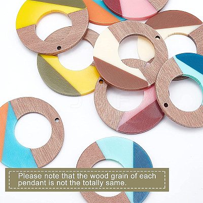 DIY Walnut Wooden Dangle Earring Making Kits DIY-OC0006-62-1