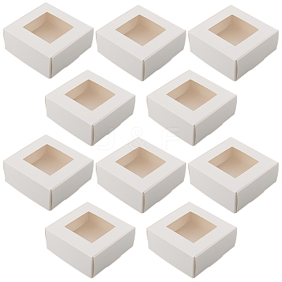 Square Paper Boxes with Clear Window SOAP-DJ0001-02B-03-1