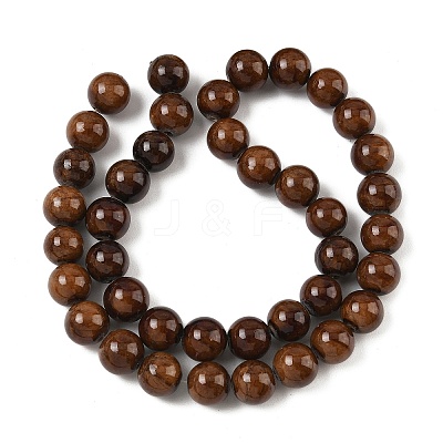 Natural Mashan Jade Round Beads Strands G-D263-10mm-XS14-01-1
