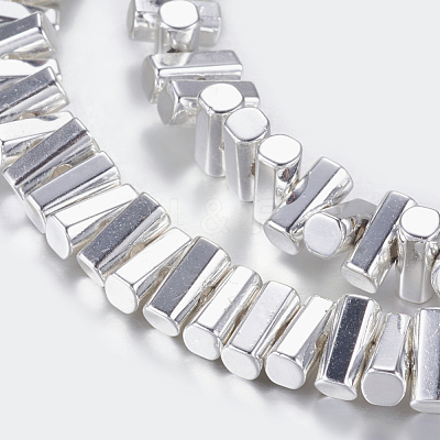 Non-magnetic Synthetic Hematite Beads Strands G-P338-24A-3x6mm-S-1