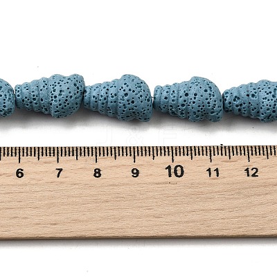Dyed Natural Lava Rock Beads Strands G-A264-A01-01E-1