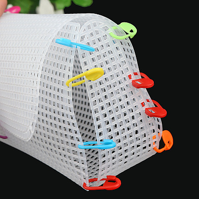 DIY Rectangle-shaped Plastic Mesh Canvas Sheet PURS-PW0001-603B-1