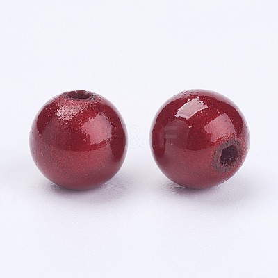 Spray Painted Acrylic Beads X-PB9284-7-1