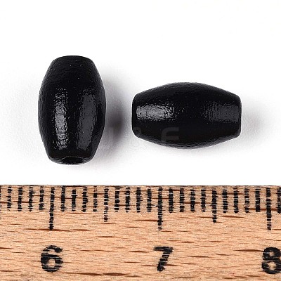 Spray Painted Schima Wood Beads WOOD-T032-29B-1