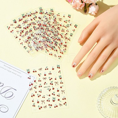 6 Sheets 2 Styles PVC Nail Art Stickers MRMJ-CJ0001-27-1