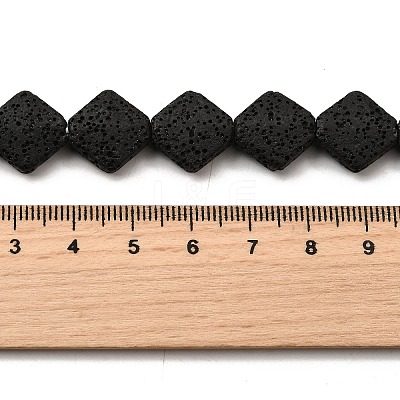 Dyed Natural Lava Rock Beads Strands G-A264-A03-01B-1