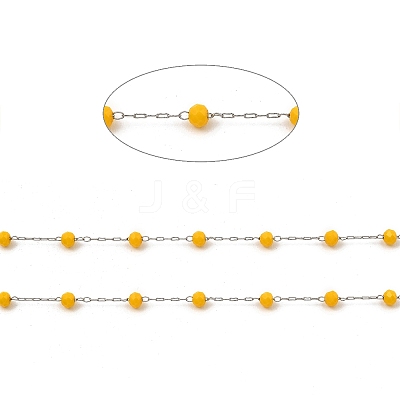 Glass Round Beaded Chains CHS-B003-04C-1