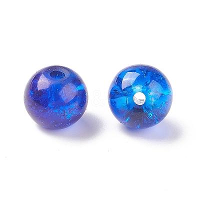Transparent Crackle Glass Beads CCG-XCP0001-02-1