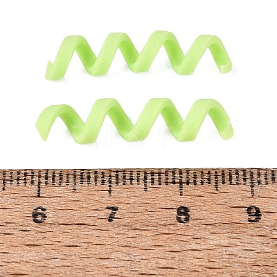 Handmade Polymer Clay Spiral Beads FIND-Q122-01F-1