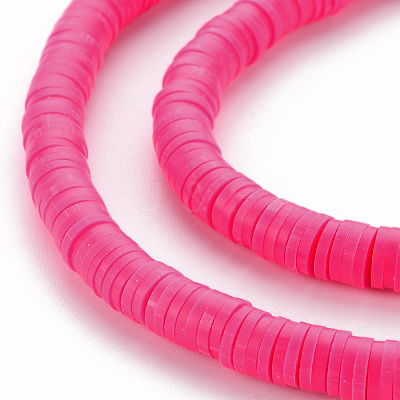 Handmade Polymer Clay Bead Strands CLAY-T002-6mm-49-1
