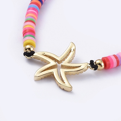 Adjustable Braided Bead Bracelets BJEW-JB05099-02-1