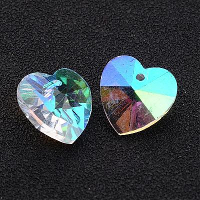 Valentine's Day Glass Pendants X-GB002AB-1