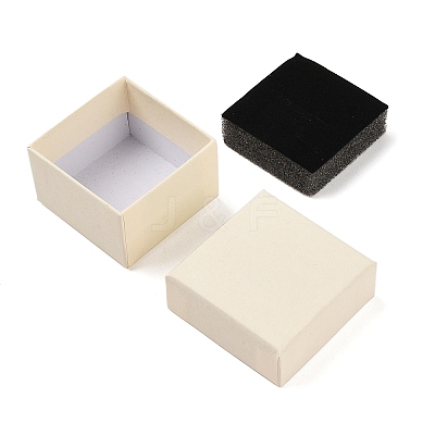 Cardboard Paper Jewelry Storage Boxes with Sponge CON-P023-01A-02-1