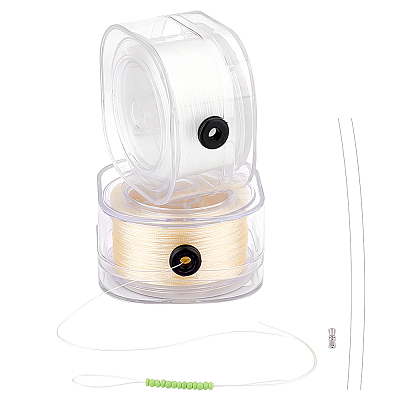 2 Rolls 2 Colors Polyester Cords OCOR-PH0003-98-1
