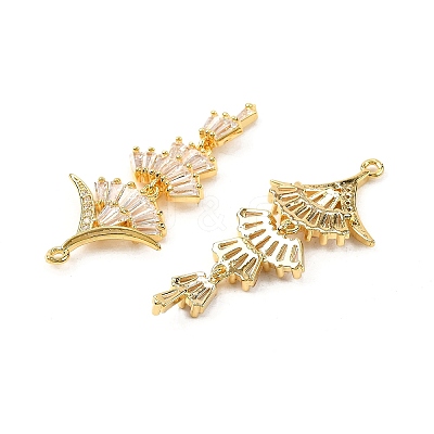 Brass Micro Pave Cubic Zirconia Pendants KK-F901-01G-G-1