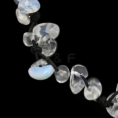 Chip Opalite Beaded Anklets AJEW-PH01371-13-1