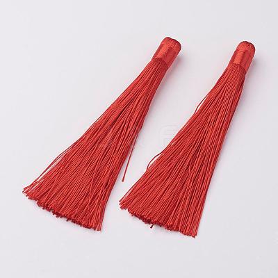 Nylon Tassels Big Pendant Decorations HJEW-G010-B01-1