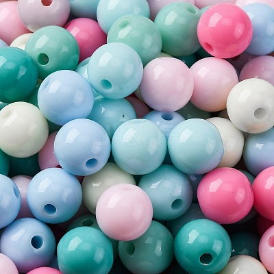 Opaque Acrylic Beads SACR-Q004-02F-1