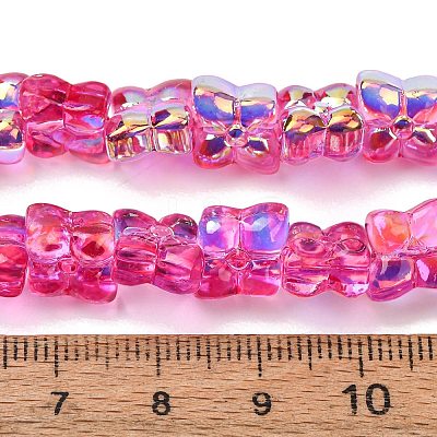 Transparent Glass Beads Strands GL-CBAAE04-02H-1