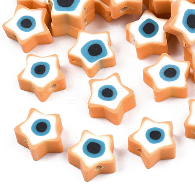 Handmade Polymer Clay Beads CLAY-T019-09J-1