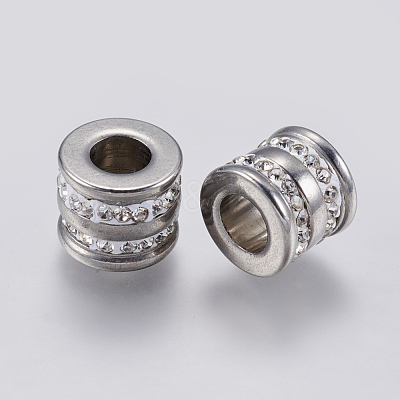 201 Stainless Steel Beads STAS-F139-058P-1