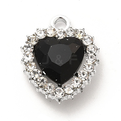 Alloy Glass Pendants ALRI-C007-04P-1