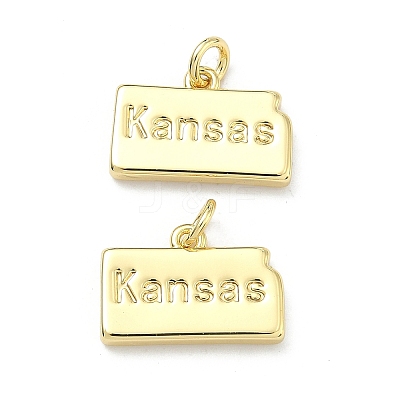Brass Pendants KK-D229-22O-G-1