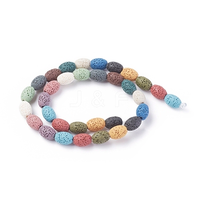 Natural Lava Rock Beads Strands G-F671-03A-09-1