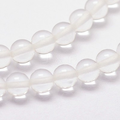 Natural Quartz Crystal Beads Strands G-N0218-01-3mm-1