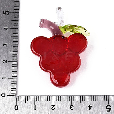 Handmade Lampwork Pendants LAMP-N034-16C-1