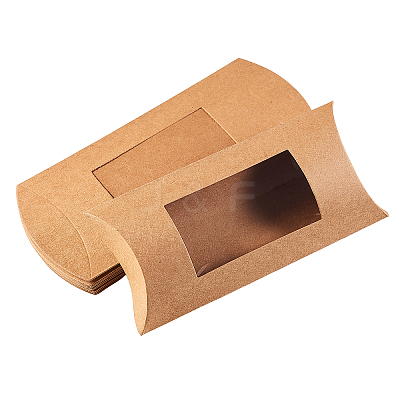 Kraft Paper Pillow Candy Box CON-CJ0001-11B-1