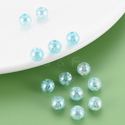 Transparent Crackle Acrylic Beads MACR-S373-66-L03-1