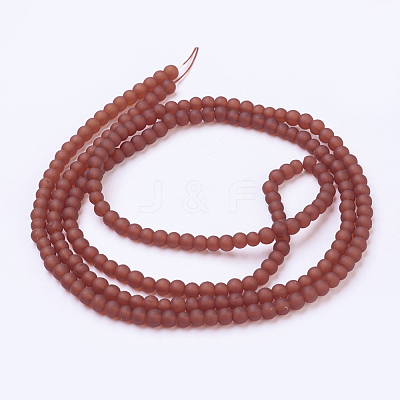 Baking Paint Transparent Glass Bead Strands X-GLAA-S031-4mm-06-1
