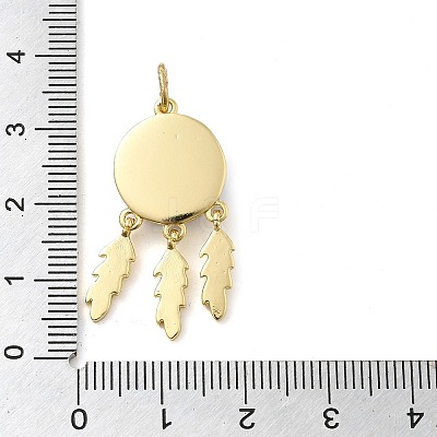 Real 18K Gold Plated Brass Pendants KK-A198-02G-01-1