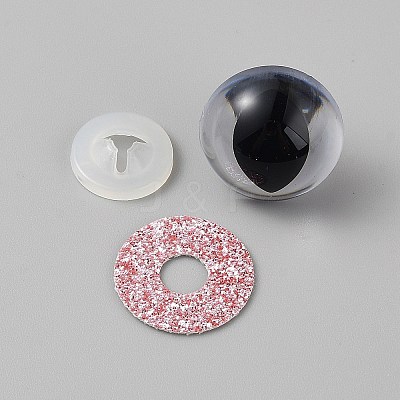 Half Round Resin Doll Craft Eye FIND-WH0148-406F-1