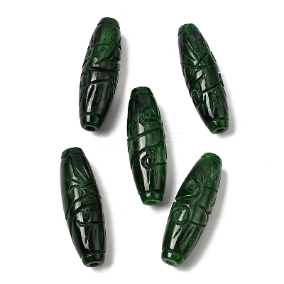 Natural Myanmar Jade Dyed Beads G-C283-03-1