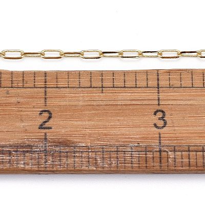 3.28 Feet Soldered Brass Paperclip Chains X-CHC-G005-03G-1