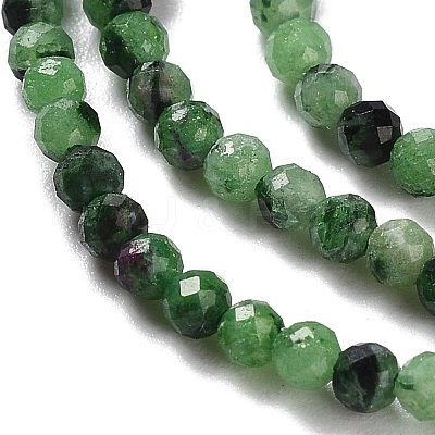 Natural Ruby in Zoisite Beads Strands G-L587-A01-01-1
