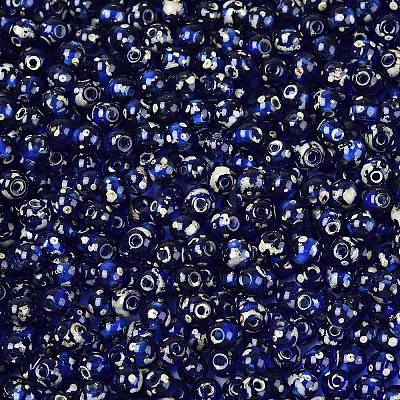 Picasso Baking Paint Glass Seed Beads SEED-N007-35I-1