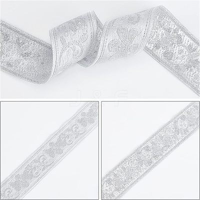 Ethnic Style Embroidery Polycotton Ribbons OCOR-WH0066-21A-1