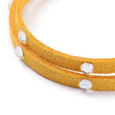 Faux Suede Cord Wrap Bracelets BJEW-JB04413-04-1