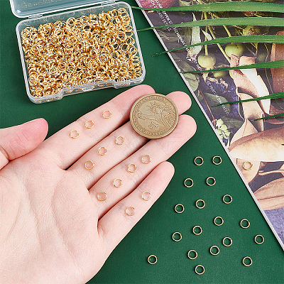 600Pcs 304 Stainless Steel Split Rings STAS-UN0060-32-1