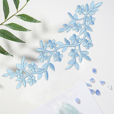 4Pcs Polyester Computerized Embroidery Cloth Iron on/Sew on Patches PATC-CY0001-80A-1