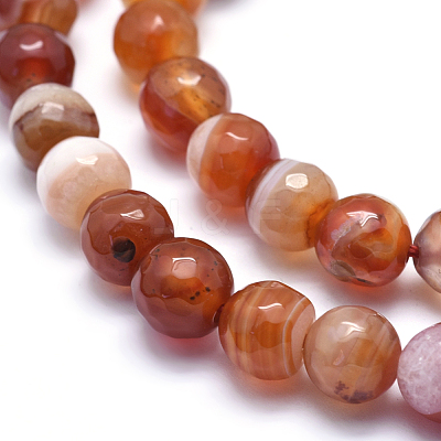 Natural Agate Beads G-J371-15-8mm-1