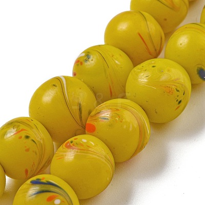 Handmade Lampwork Beads Strands BLOW-D006-07B-1
