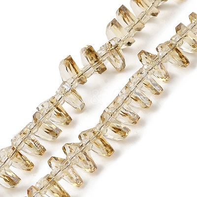 Transparent Electroplate Glass Beads Strands EGLA-S176-05A-B14-1