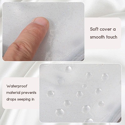 2Pcs PVC Mini Photocard Holder Book AJEW-SP0002-20B-06-1