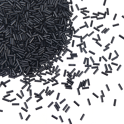 3000Pcs Glass Bugle Beads SEED-PA0001-13B-1